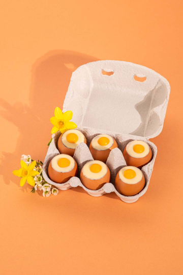 Boite 6 œufs coquilles au praliné