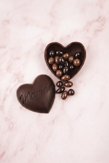 Cœur Maman chocolat noir